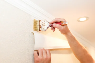 Pose de papier peint à Laroque — revêtements muraux et toiles de verre